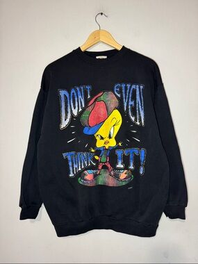 Vintage 1996 Tweety Bird Looney Tunes Crewneck / XL / Dont Even Think It